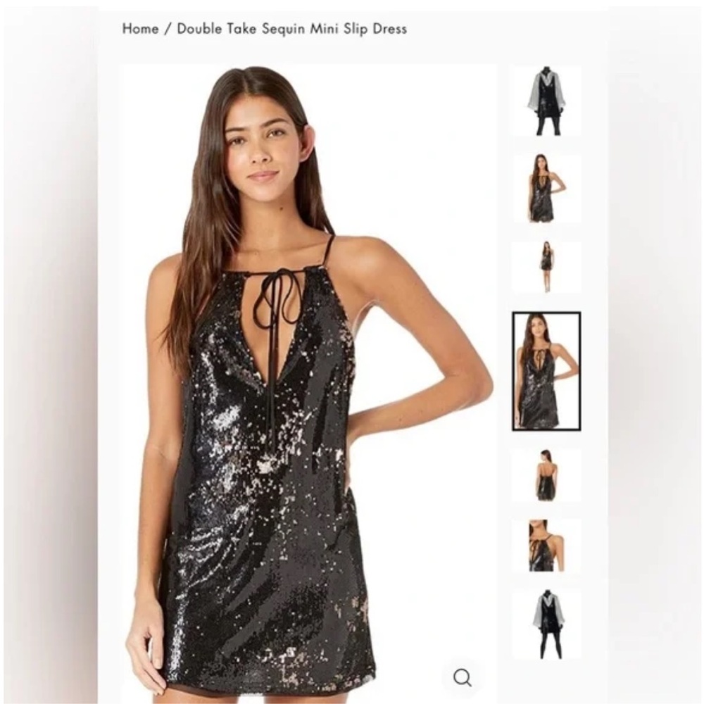 Free People Double Take Sequin Mini Dress XS - Picture 10 of 16